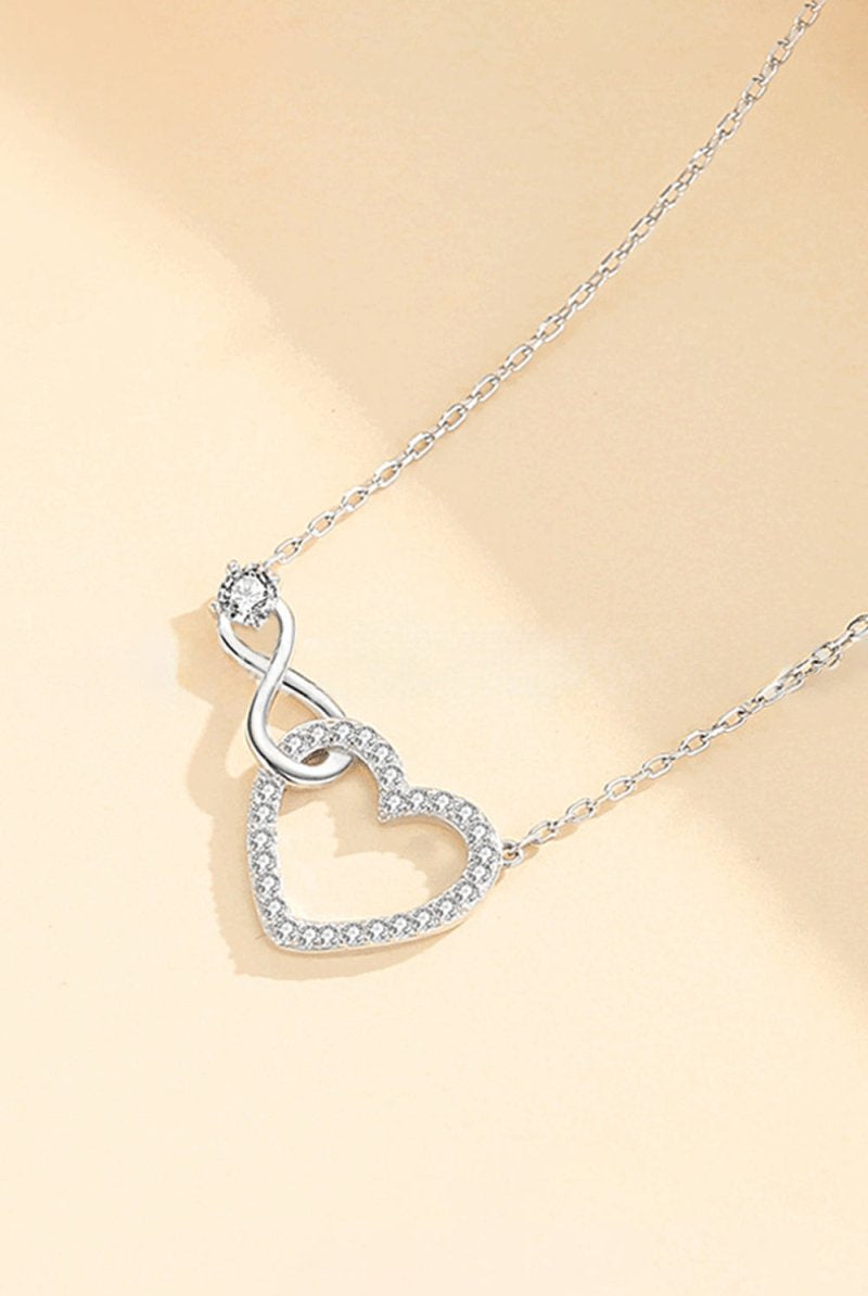 Heart Knot Pendant Necklace - KissProm