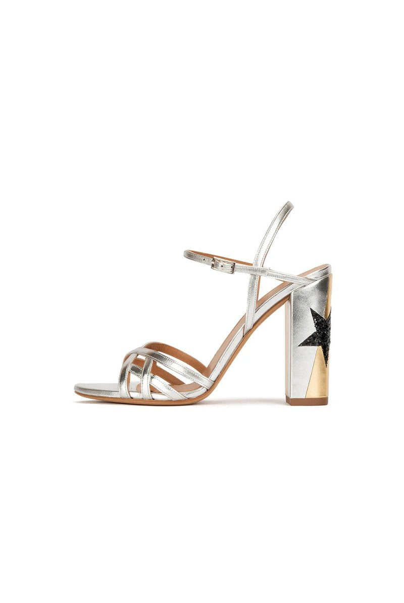 Party Peep Toe Chunky Heel Evening Shoes With Buckle Ankle Strap - KissProm