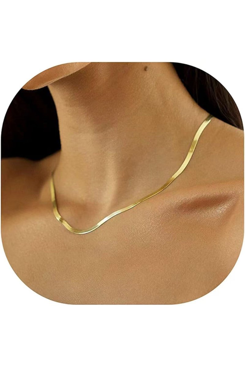 Thin Layered Snake Chain Necklace - KissProm
