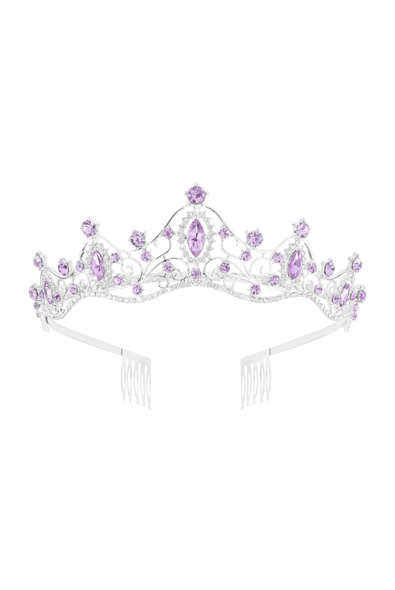 Purple Princess Prom Queen Tiaras - KissProm