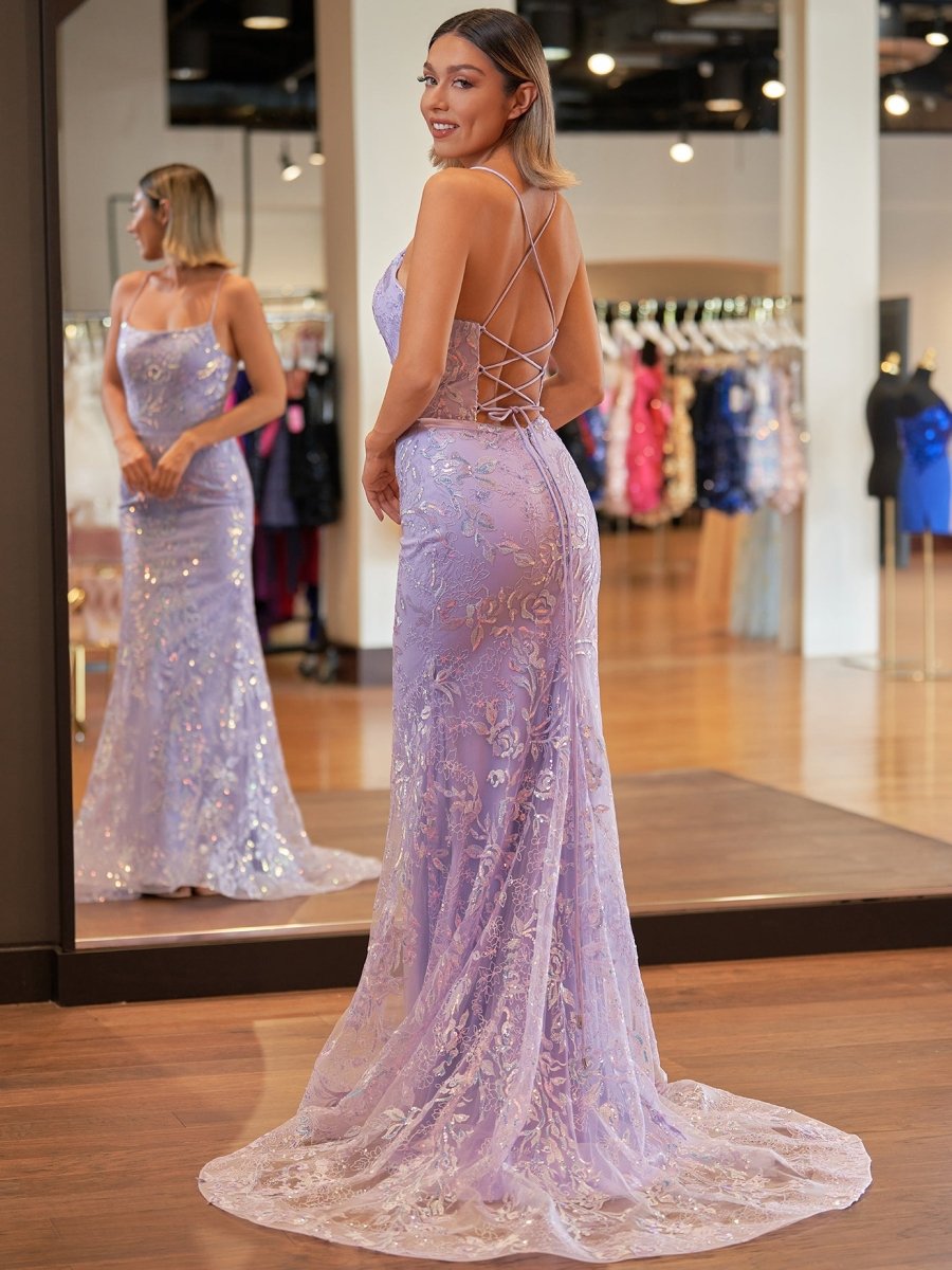 Sylvia |Mermaid Scoop Lace Long Prom Dress