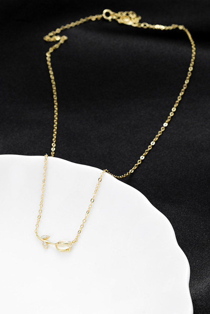 Tulip Pendant Clavicle Necklace - KissProm