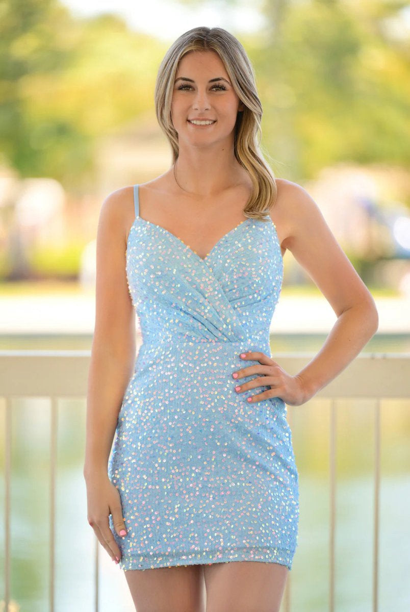 Briony |Sheath V Neck Sequin Homecoming Dress