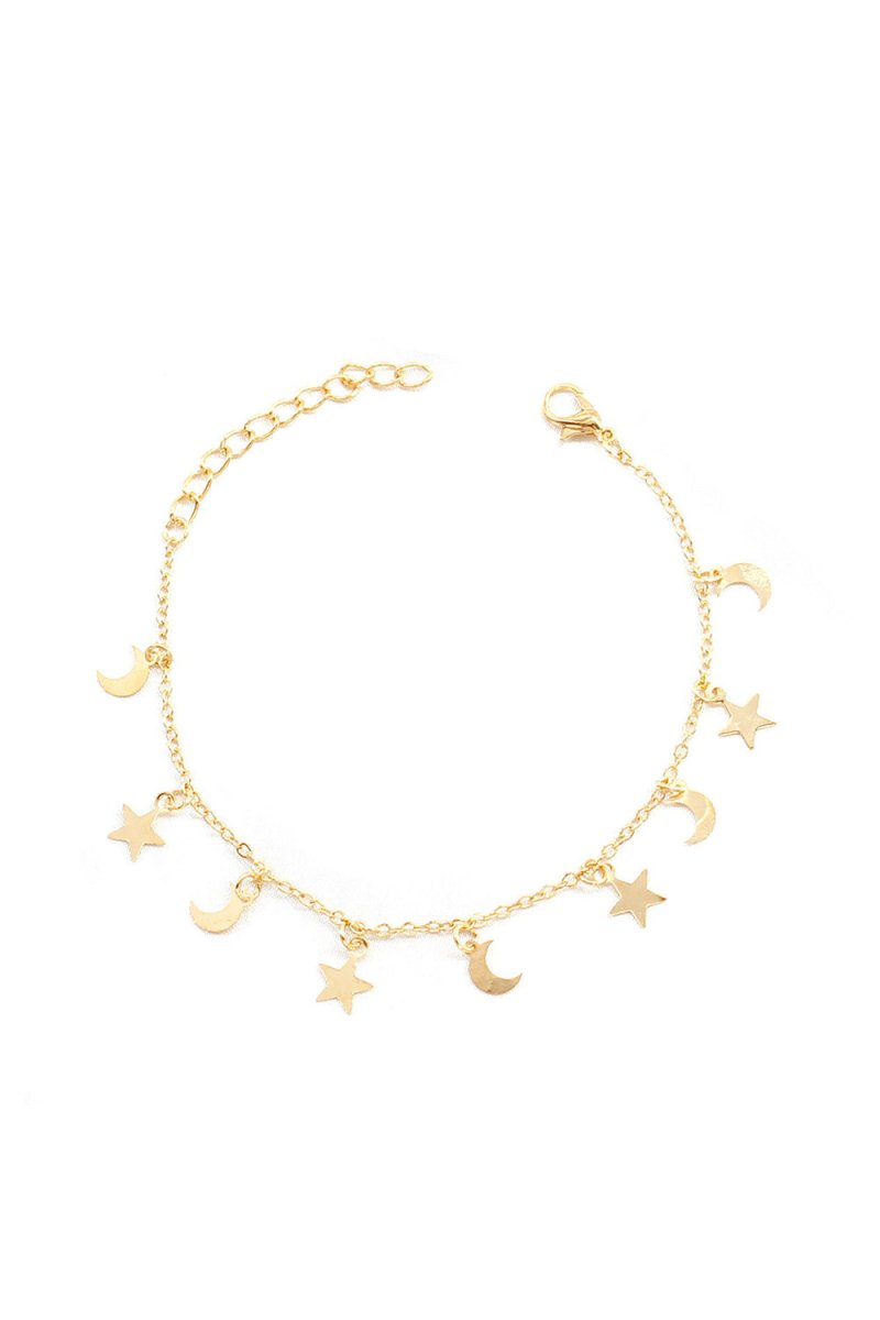 Boho Star Moon Gold Crescent Bracelets - KissProm