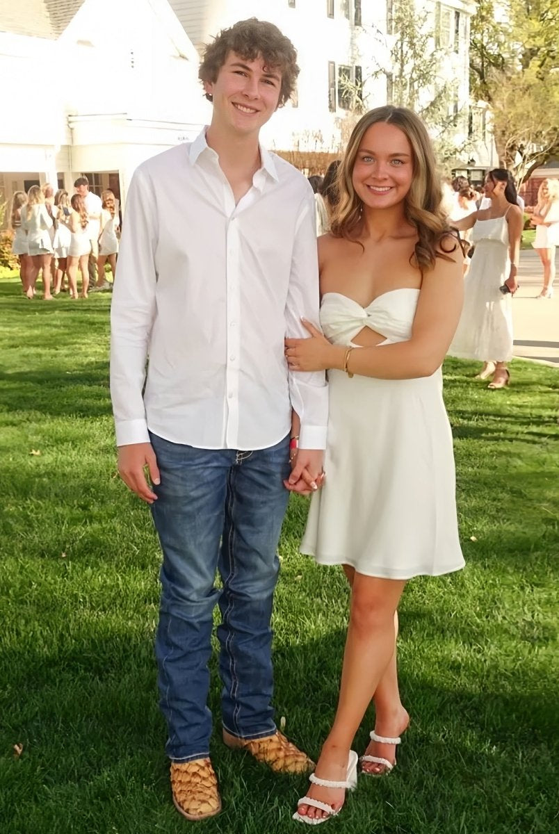 Talyra | White - Strapless A Line Short Homecoming Dress With Keyhole