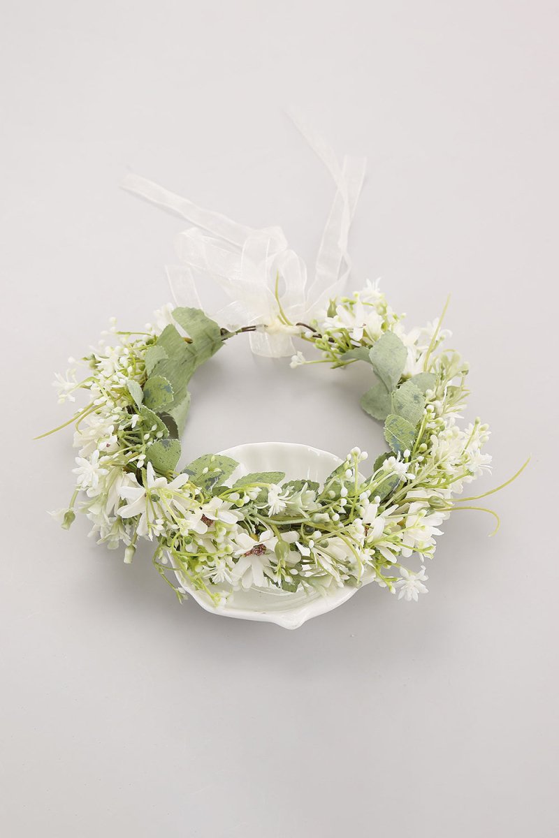 Artificial Silk Daisy Wedding Flower Crown