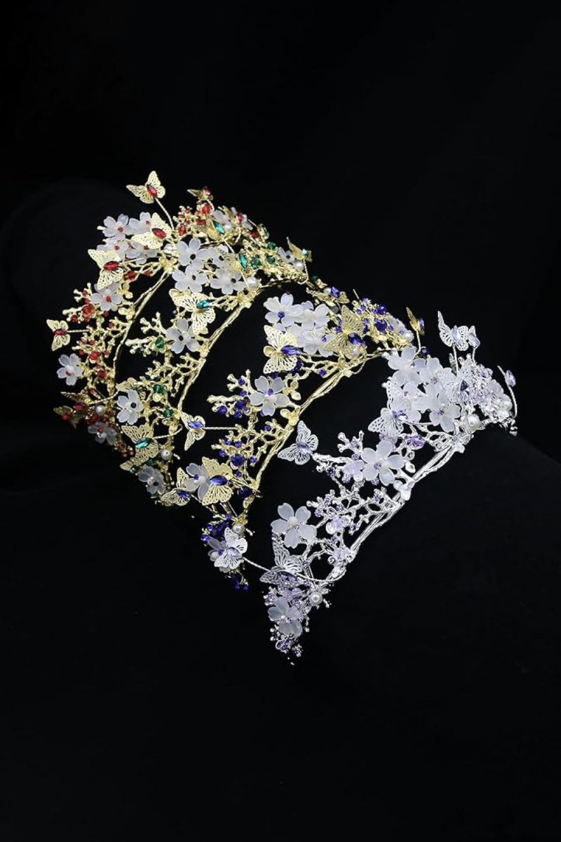 Crystal Baroque Fairy Headpiece Butterflies Tiara - KissProm