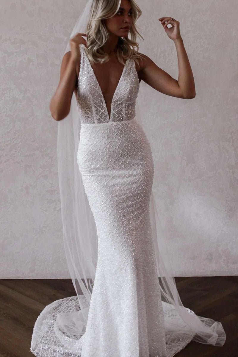 knee length dresses for ladies Modern One Shoulder Ruffles Satin Sparkly Seqiuns Mermaid Bridal Dress