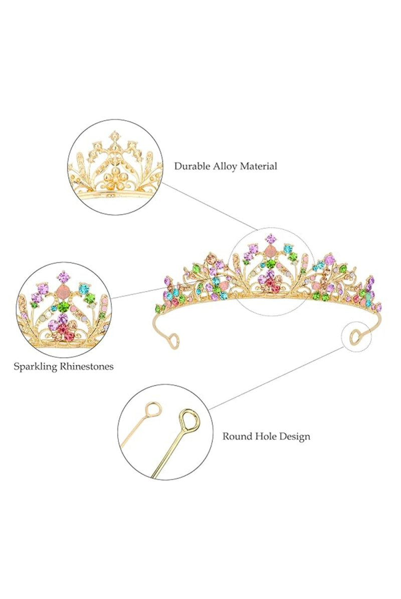 Silver Crystal Crown for Women - KissProm