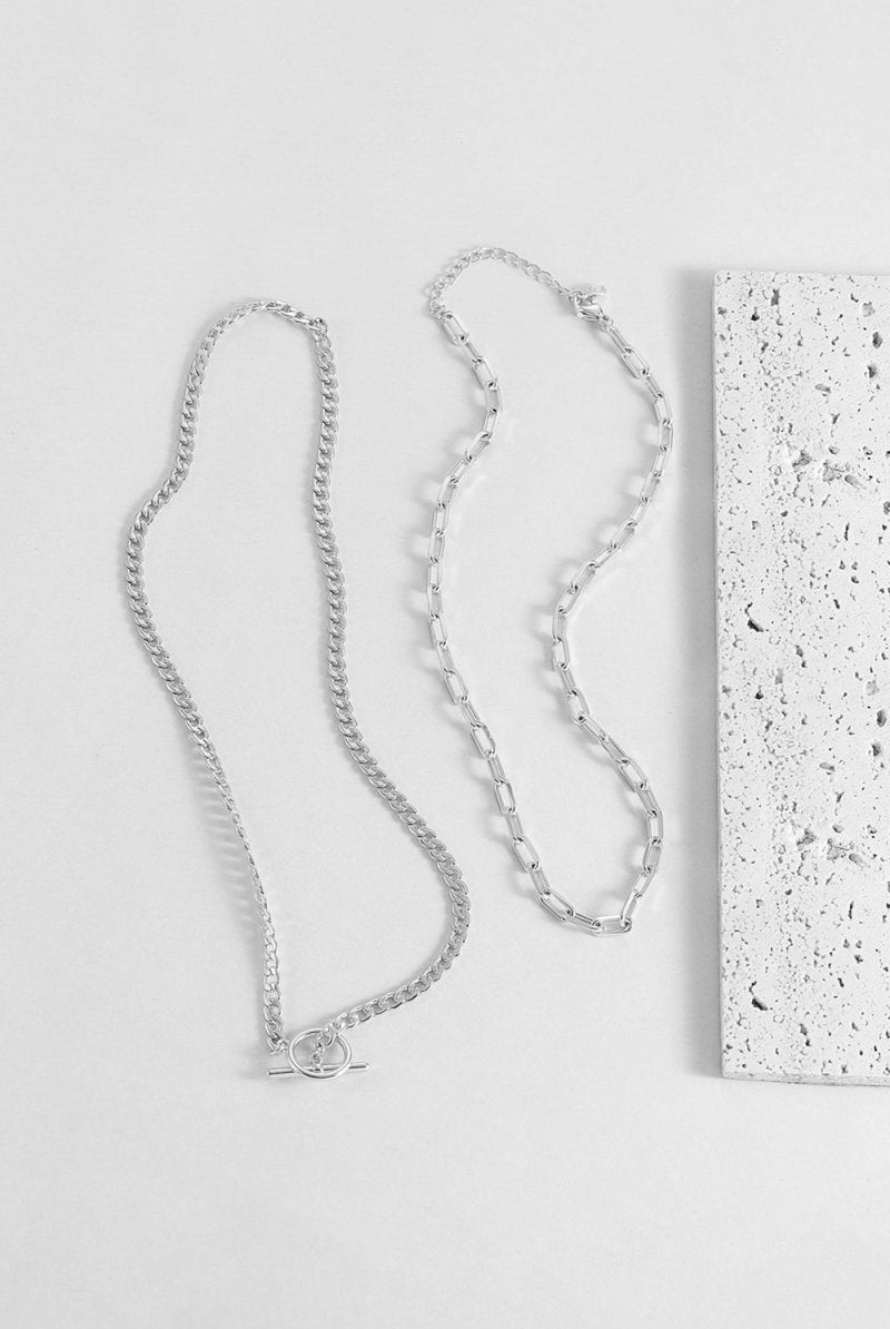 Geometric Paperclip Chain Necklace - KissProm