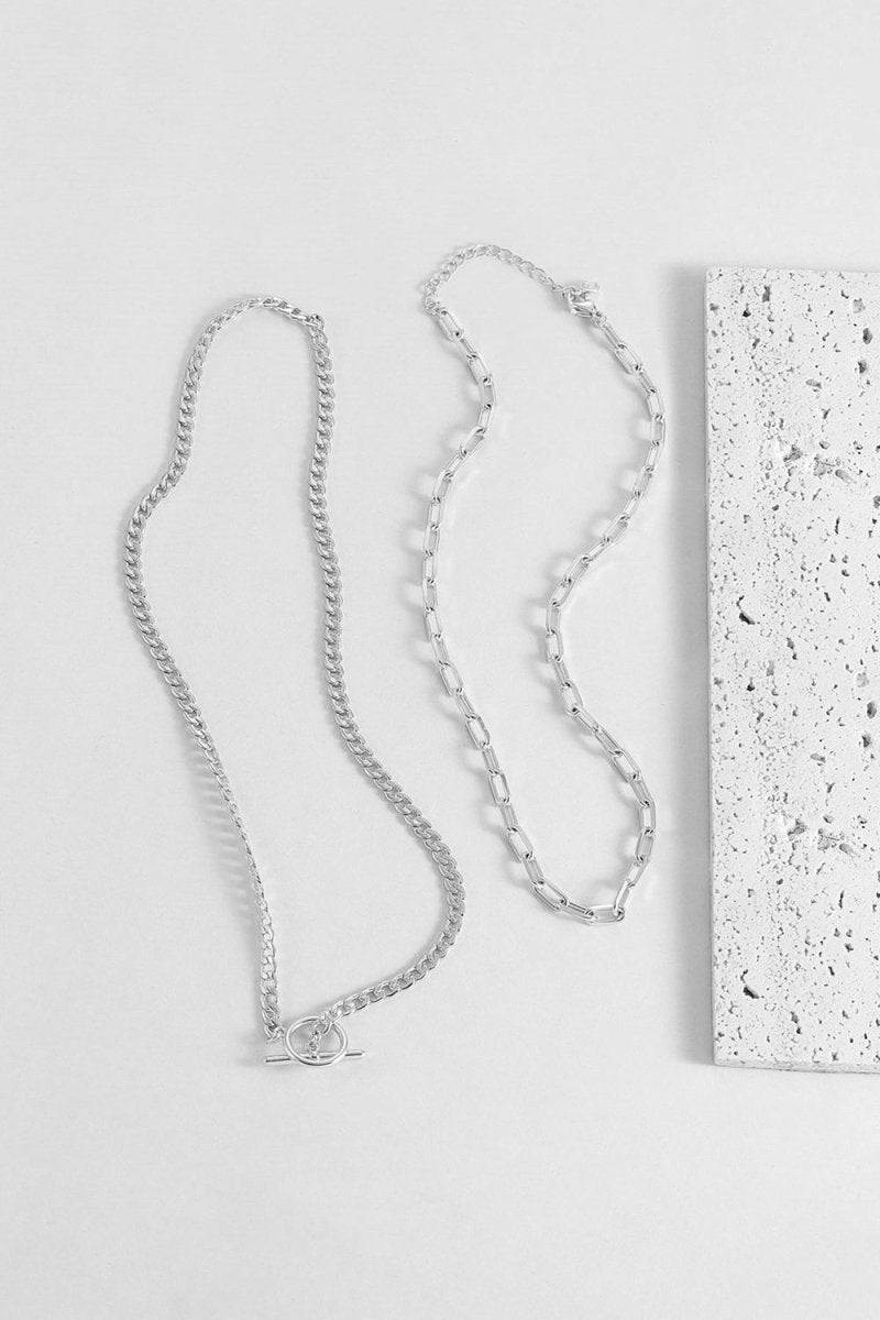 Geometric Paperclip Chain Necklace - KissProm