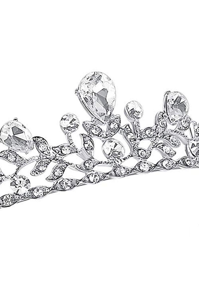 Crystal Princess Alloy Silver Tiara - KissProm