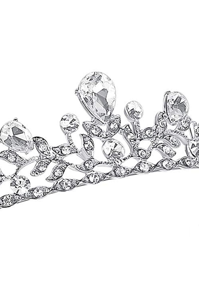 Crystal Princess Alloy Silver Tiara - KissProm