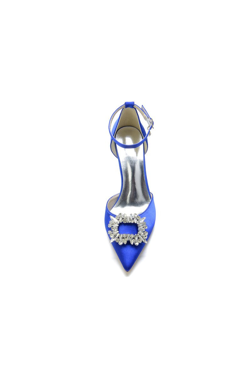 Pointed Toe Rhinestone Party Shoes - KissProm