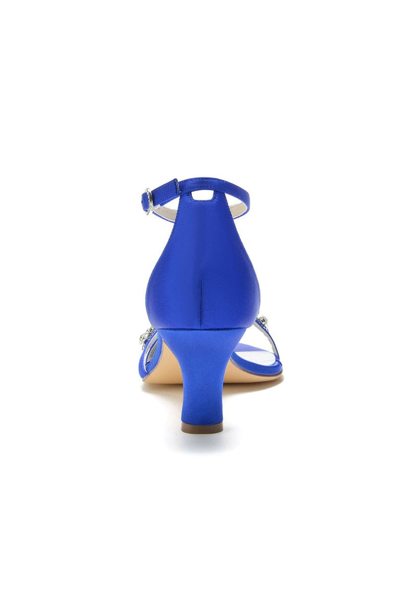 Simple Round Toe Chunky Heel Pumps - KissProm