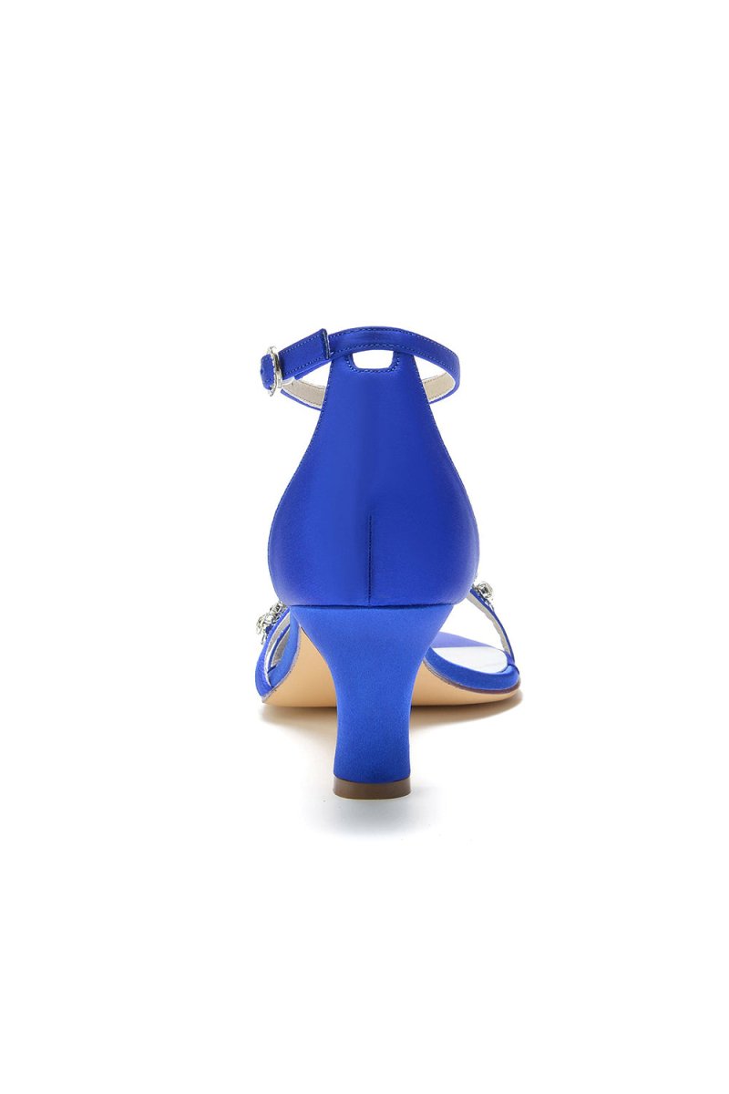 Simple Round Toe Chunky Heel Pumps - KissProm