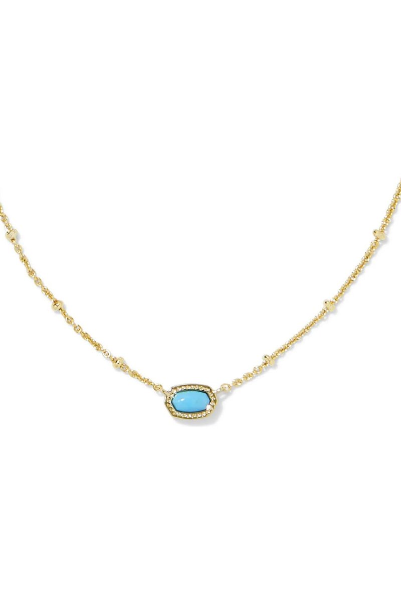 Natural Stone Crystal Pendant Necklace - KissProm