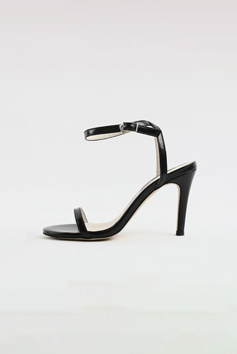 Outdoor Peep Toe Stiletto Heel Shoes With Buckle Ankle Strap