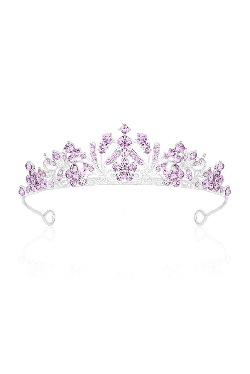 Silver Crystal Crown for Women - KissProm