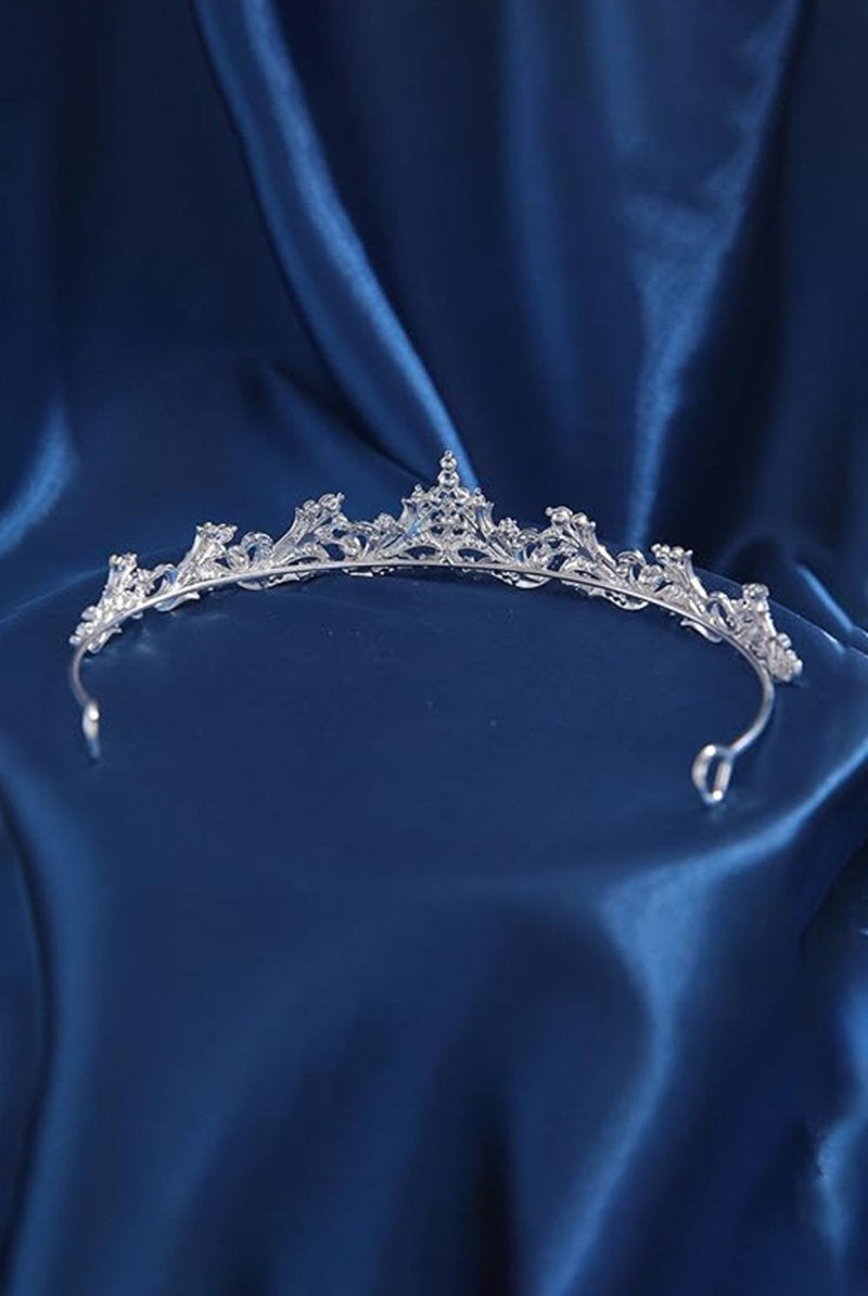 Silver Crystal Tiara - KissProm