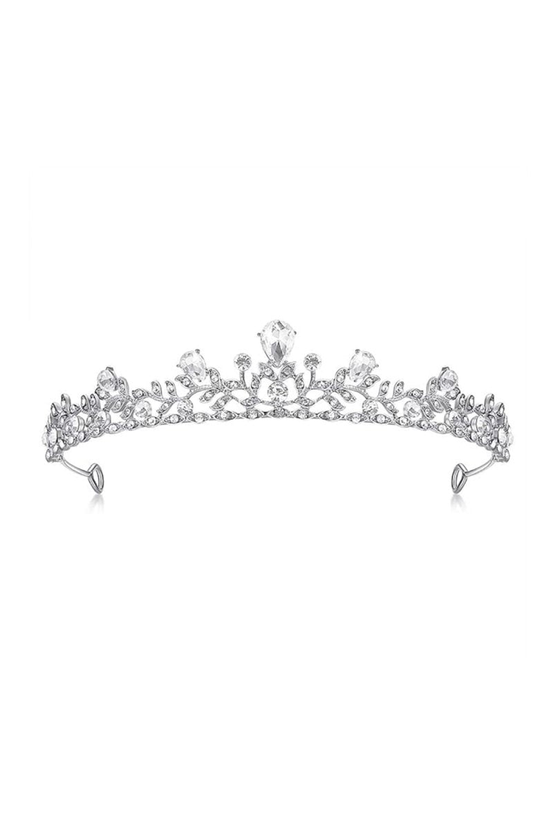 Crystal Princess Alloy Silver Tiara - KissProm