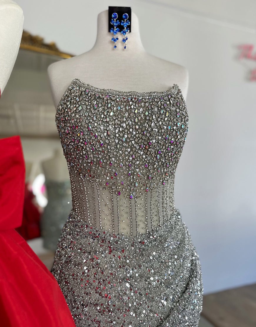 Sinead | Bodycon Strapless Corset Homecoming Dress