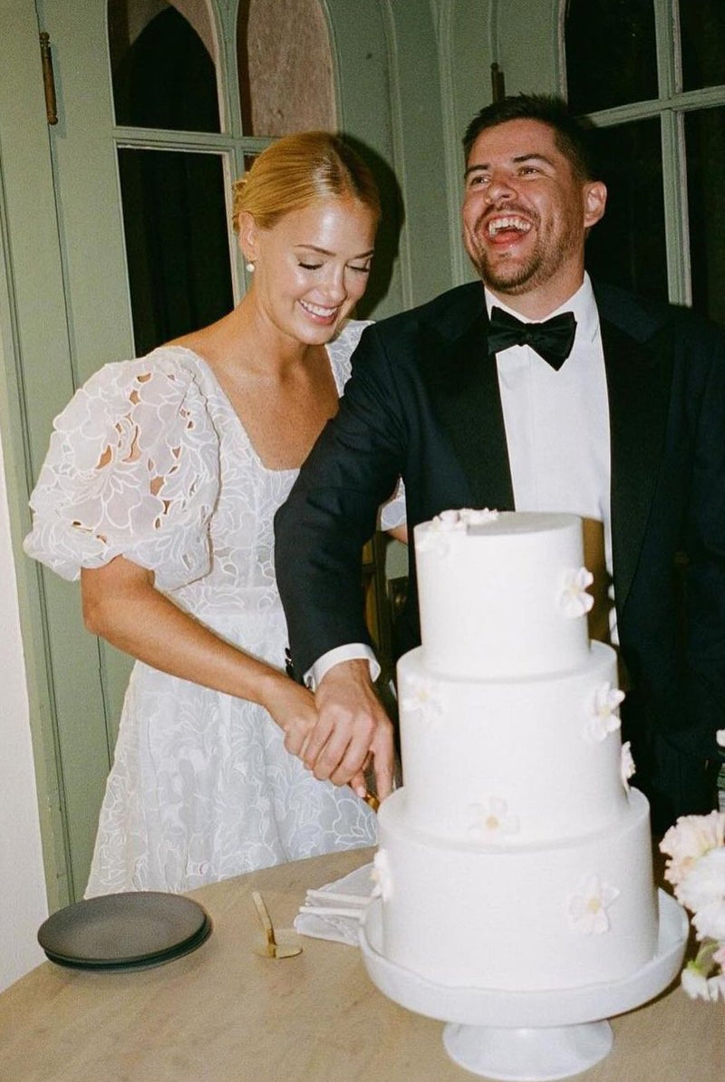 A-Line Square Neck Vintage Lace Wedding Dresses – Wedding Dresses by KissProm | Available at KissProm