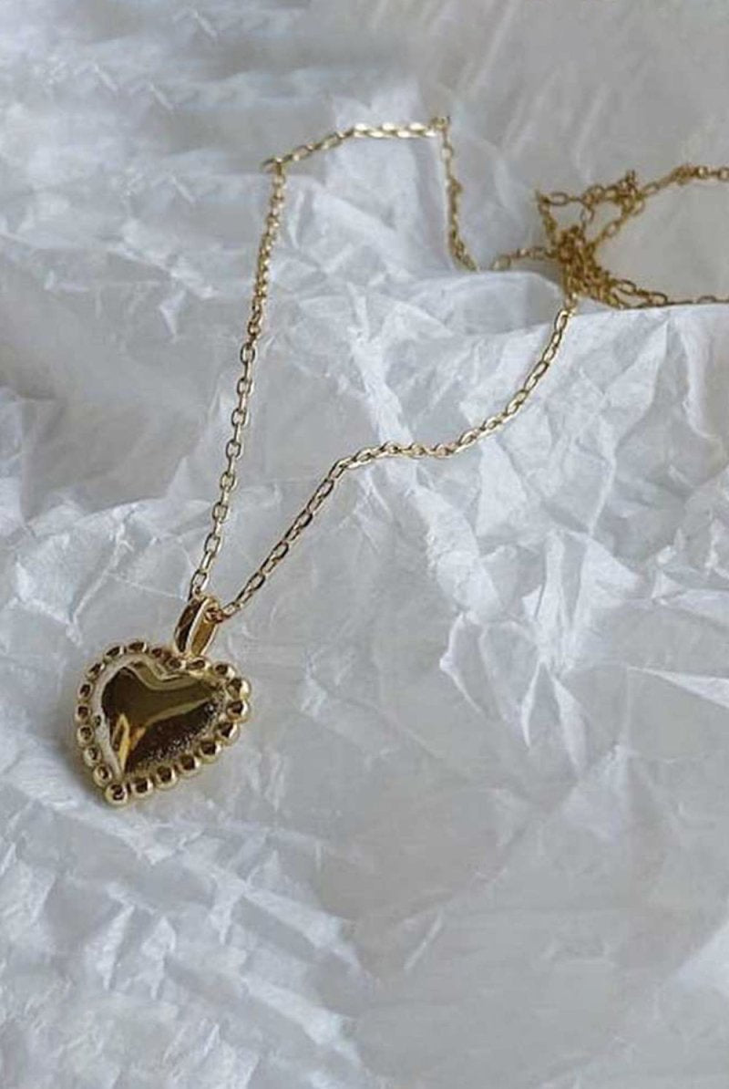 3D Heart Pendant Necklace - KissProm