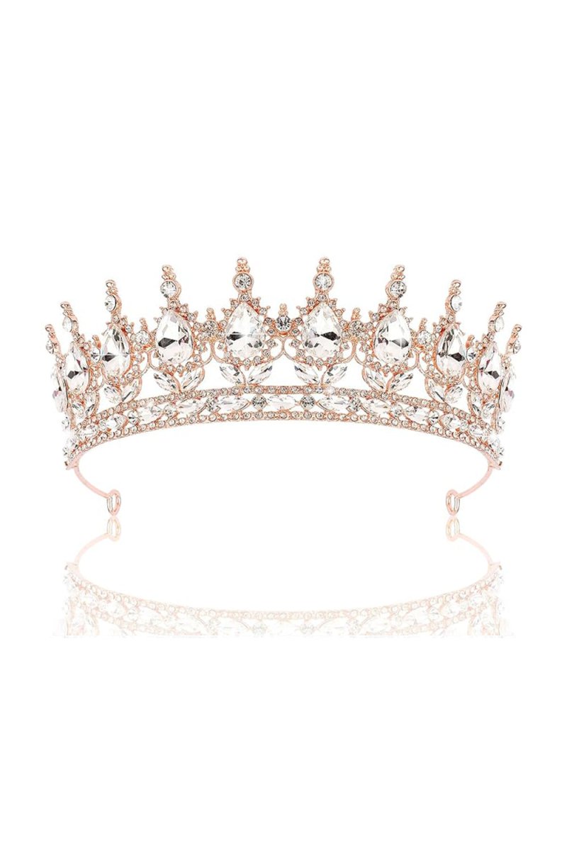 Rose Gold Tiaras and Crowns for Women - KissProm