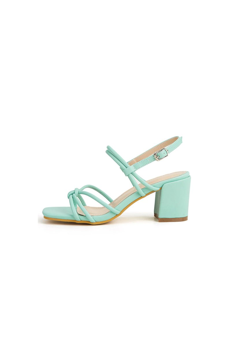 Outdoor Peep Toe Chunky Heel Shoes With Buckle - KissProm