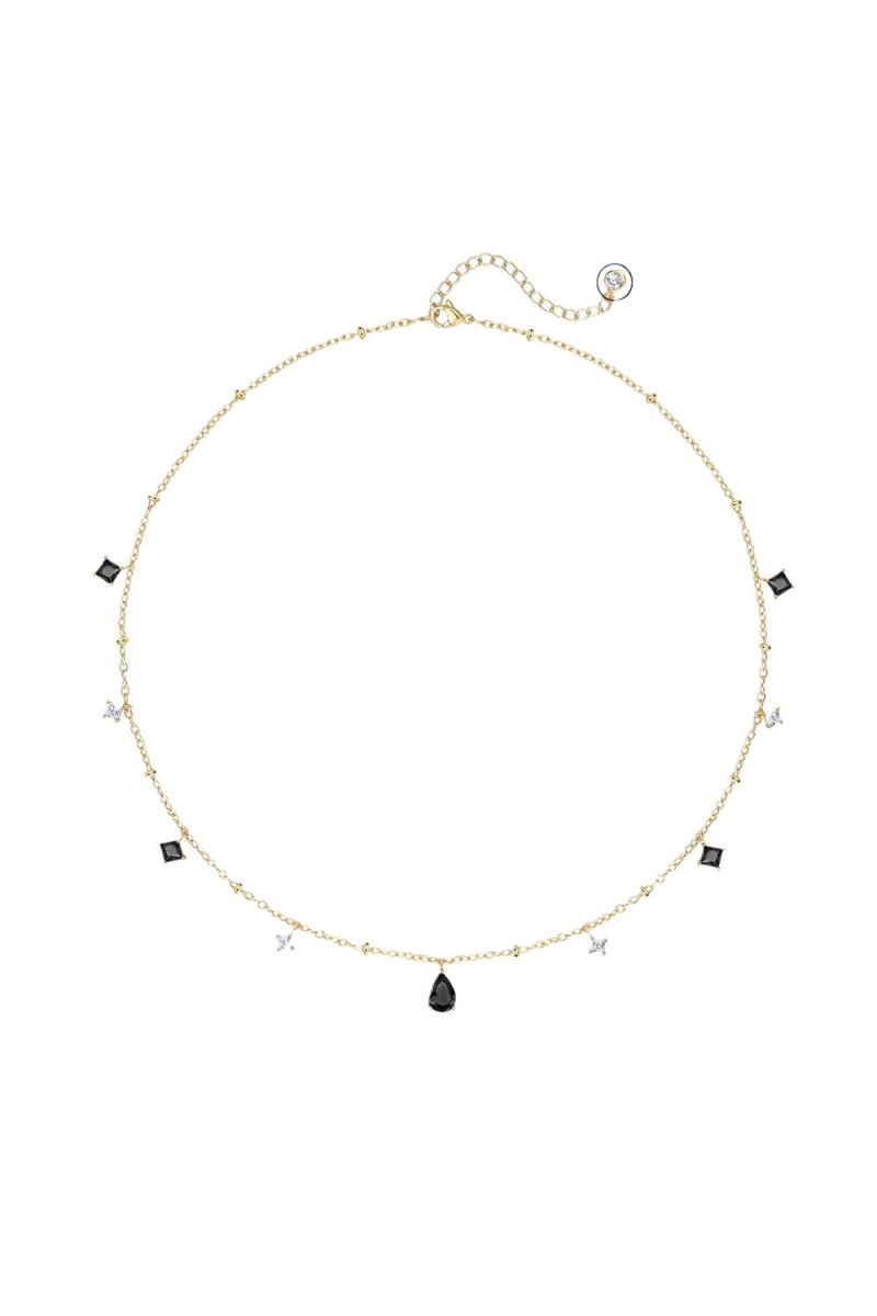 Teardrop Zircon Tassel Necklace