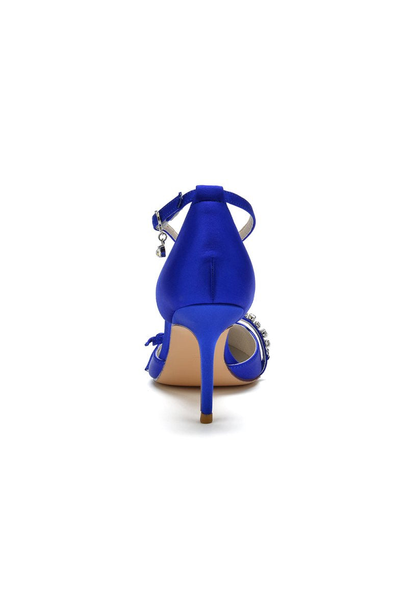 Pointed Toe Party Heels with Bow - KissProm