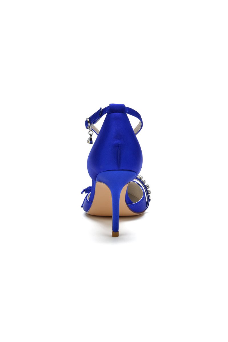 Pointed Toe Party Heels with Bow - KissProm