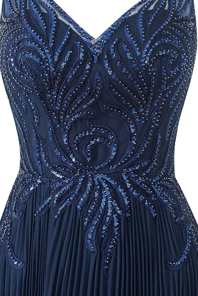 Abigail Dark Green | A - line V - neck Chiffon Prom Dress - KissProm