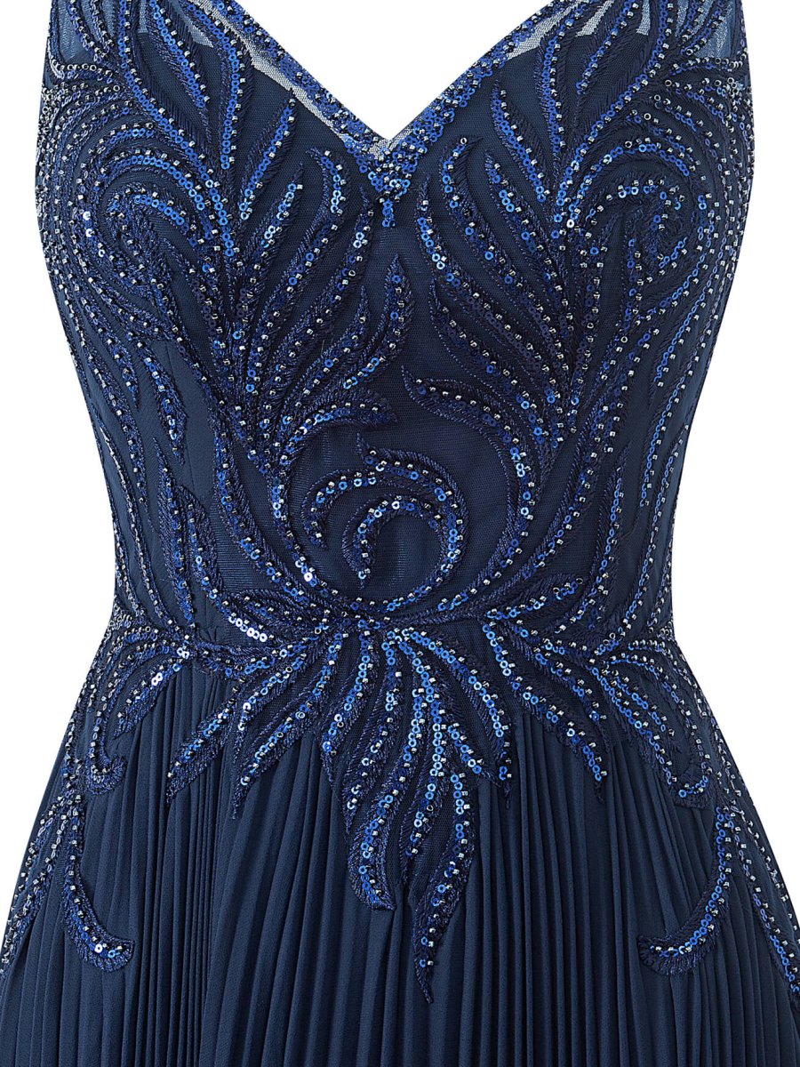 Abigail Dark Green | A - line V - neck Chiffon Prom Dress - KissProm