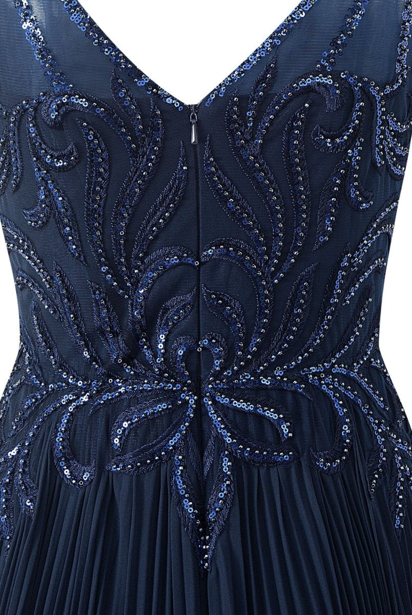 Abigail Dark Green | A - line V - neck Chiffon Prom Dress - KissProm