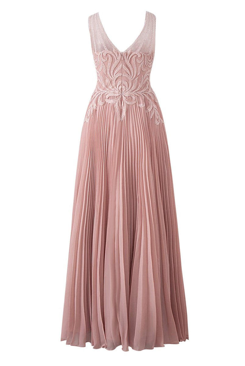 Abigail Dark Green | A - line V - neck Chiffon Prom Dress - KissProm