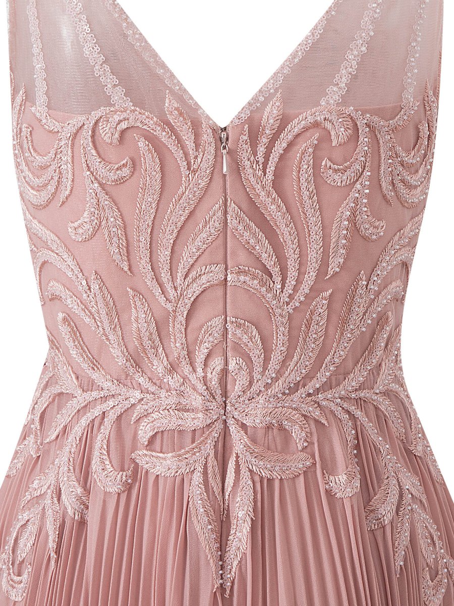 Abigail Dark Green | A - line V - neck Chiffon Prom Dress - KissProm