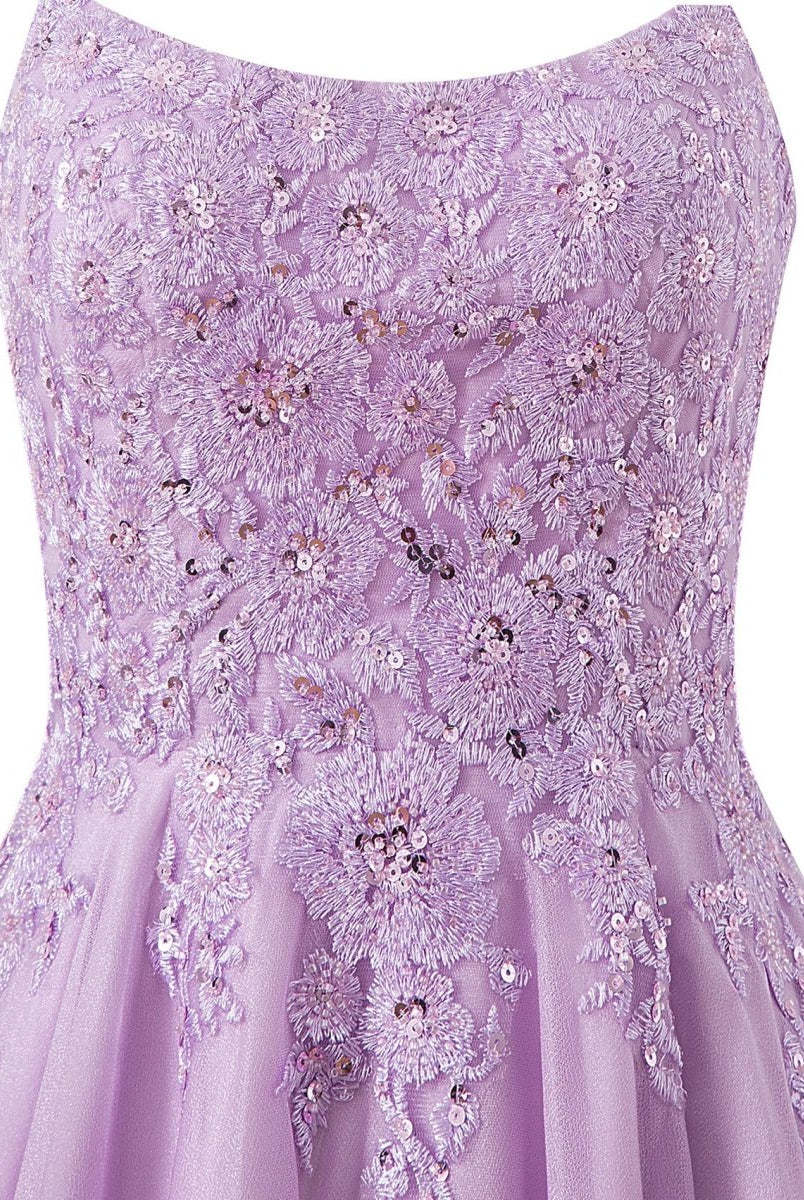 Evelyn Navy Blue | A-line Chiffon Short Homecoming Dress