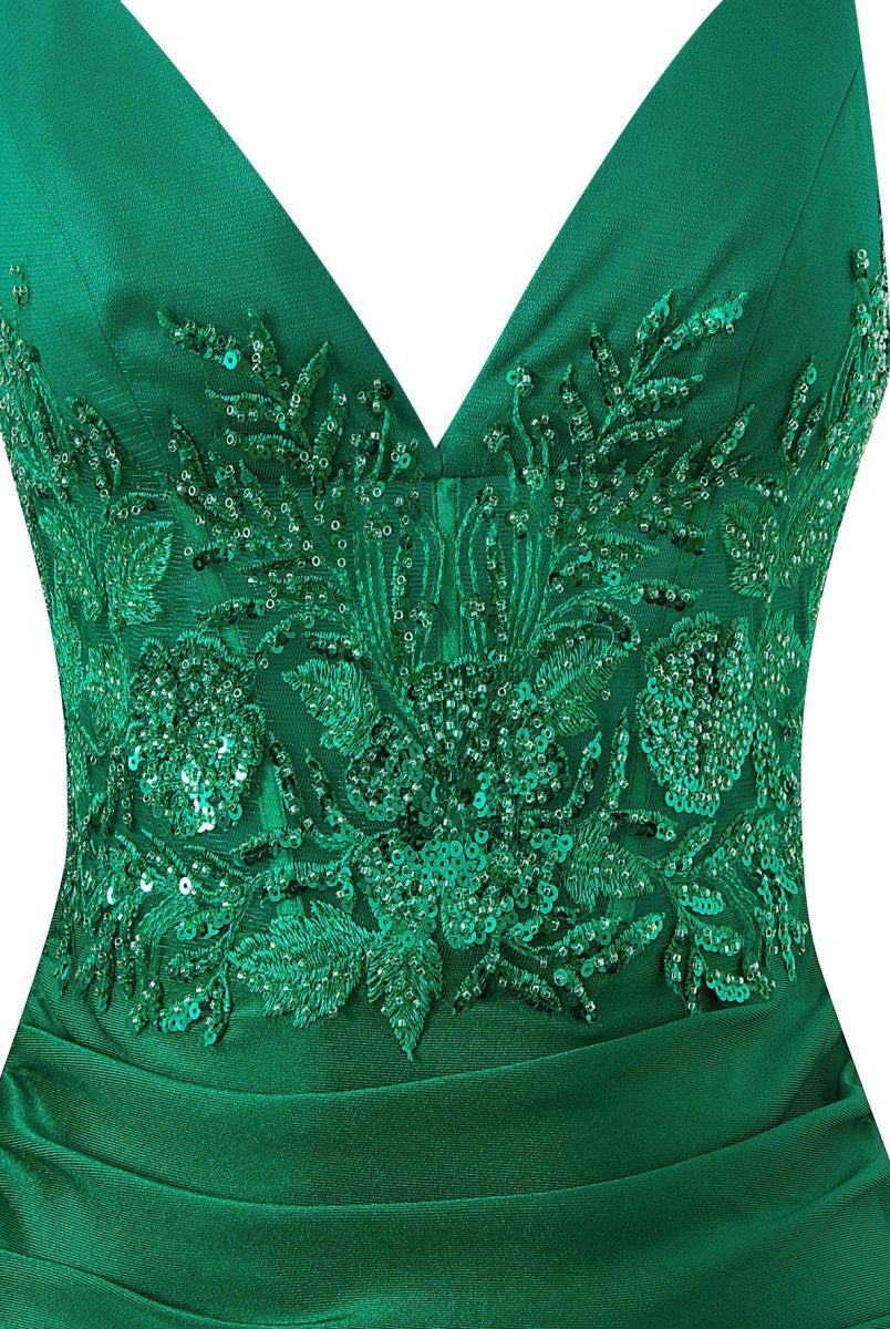 Ella Blue | Sheath Short V Neck Jersey Homecoming Dress