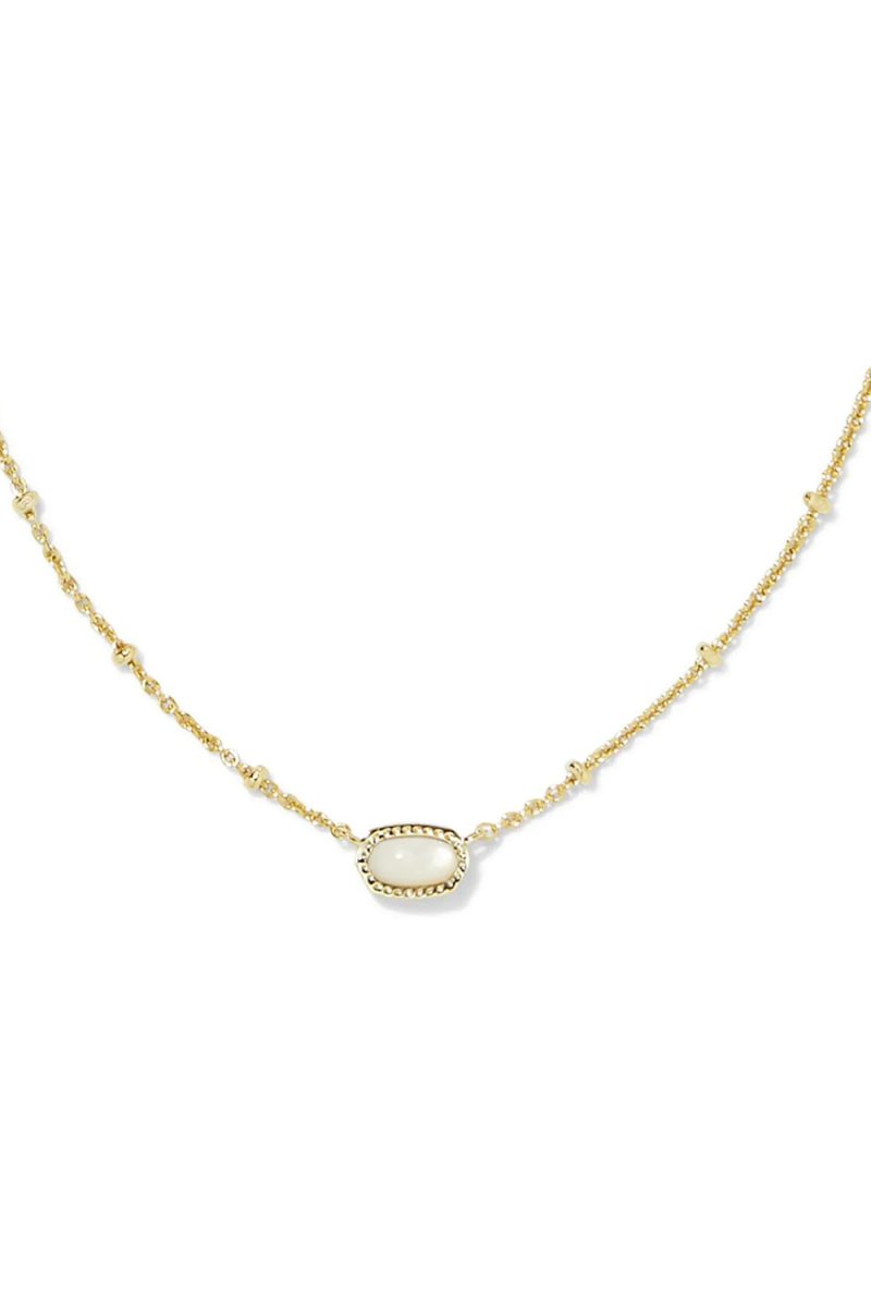 Natural Stone Crystal Pendant Necklace - KissProm