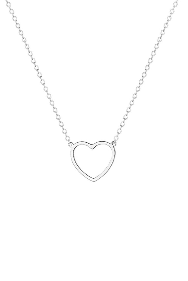 Hollow Heart Pendant Necklace