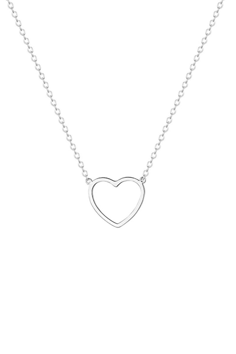 Hollow Heart Pendant Necklace