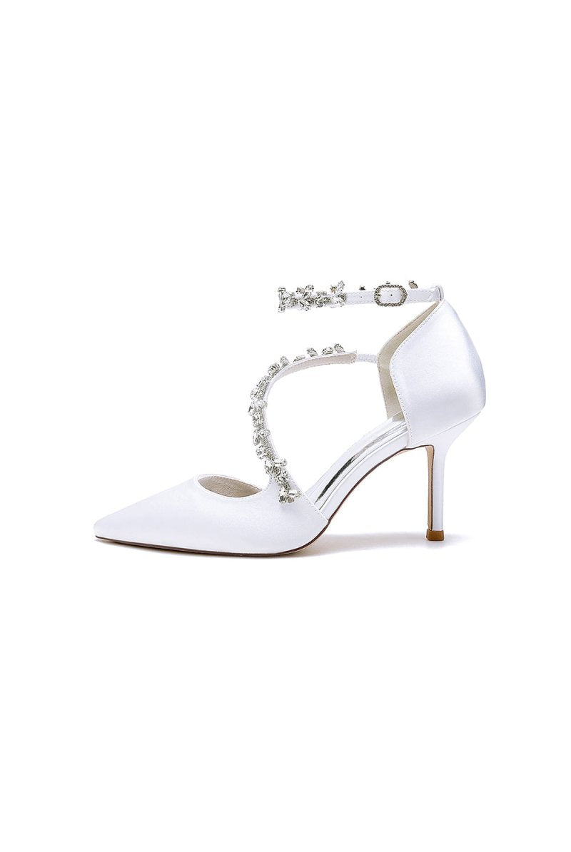 Pointed Toe Slingback Strap High Heel - KissProm