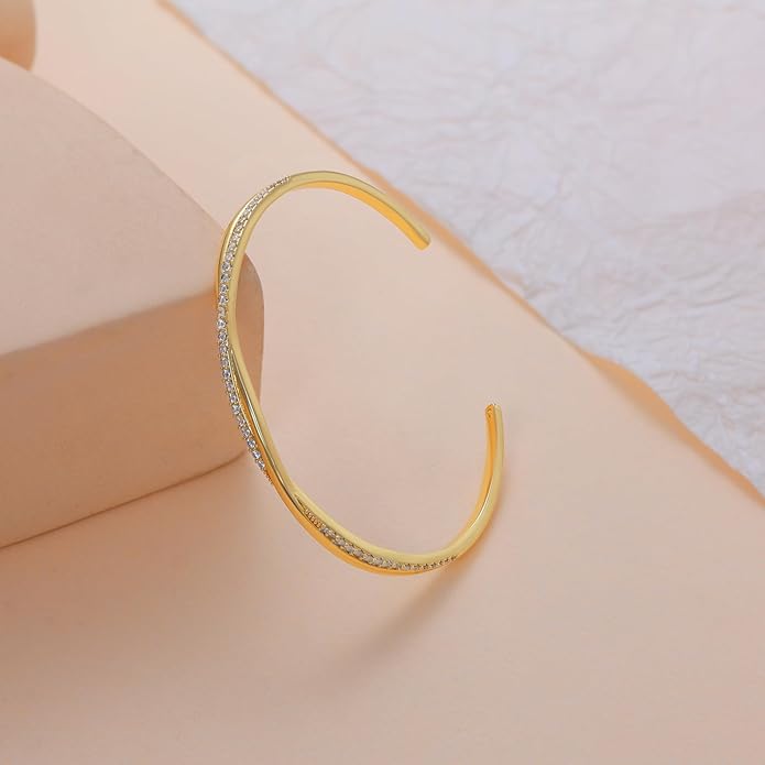 Silver Wave Adjustable Open Bracelets - KissProm