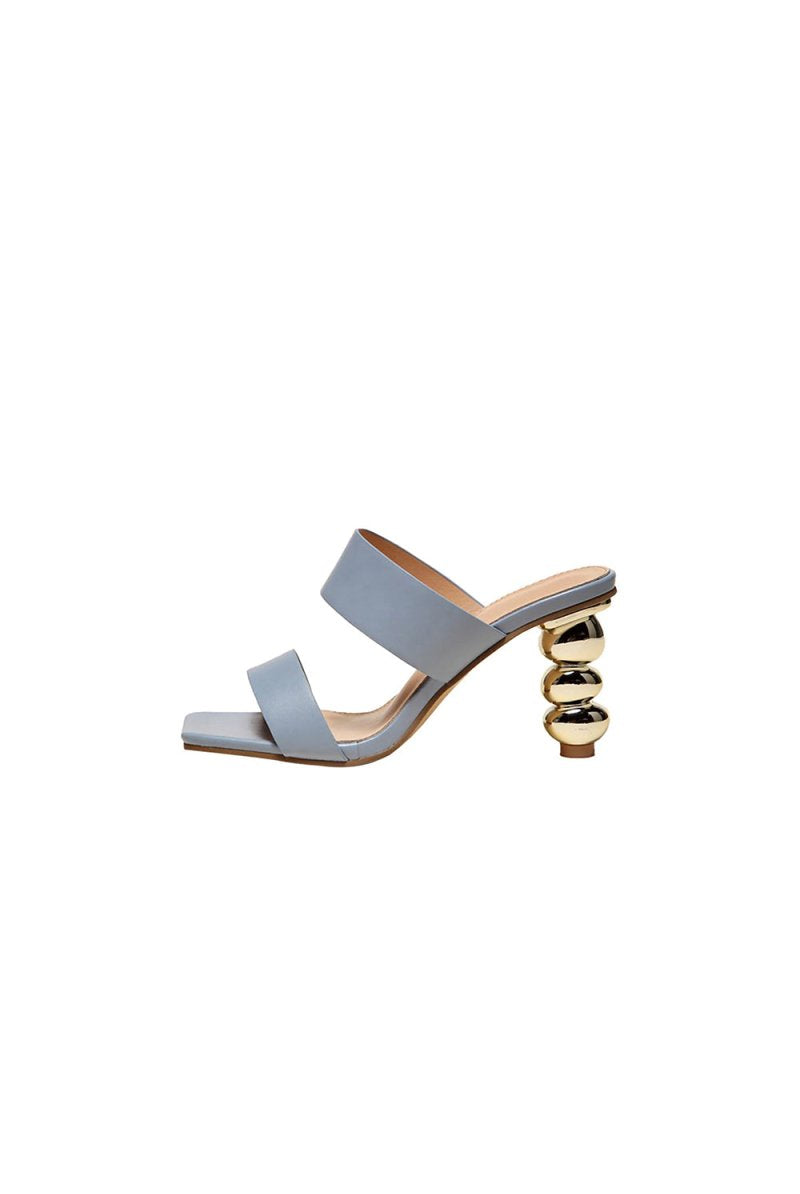 Square Toe Shaped Gourd High Heels - KissProm