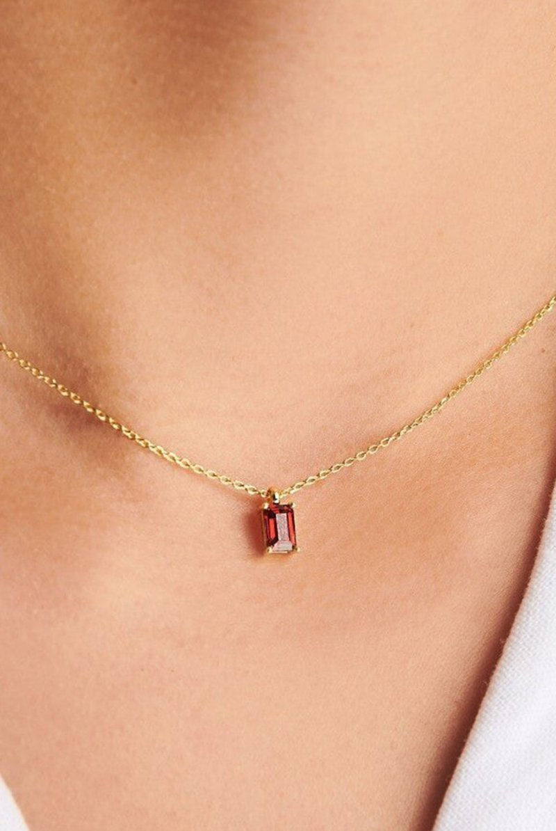 Colorful Zircon Pendant Necklace - KissProm