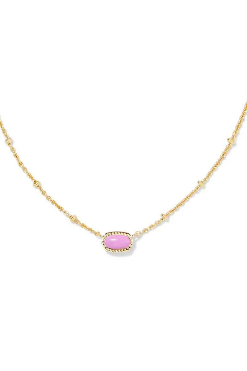 Natural Stone Crystal Pendant Necklace - KissProm