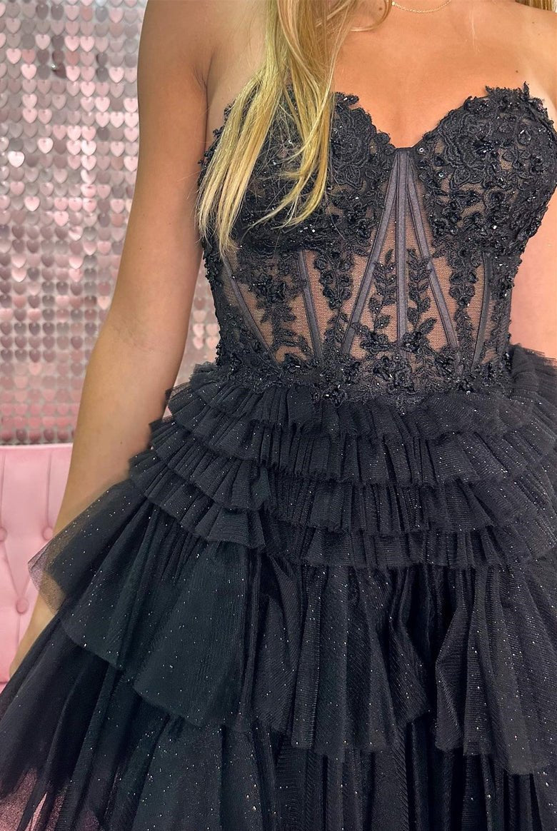 Ivy | A-Line Sweetheart Lace Short Homecoming Dress