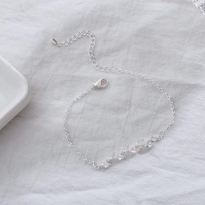 Rhinestone Pull Chain Tennis Bracelets